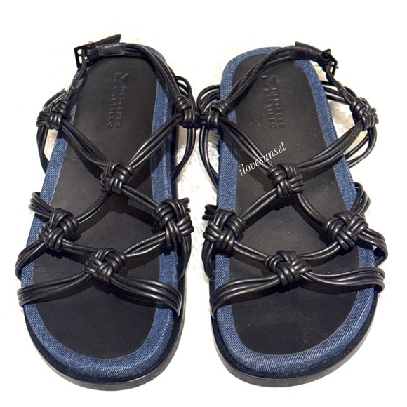 Mercedes Castillo Size 39.5 EUR - Deandra Atomic Knot Strappy Sandals - Picture 1 of 9